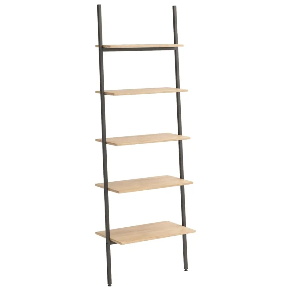 vidaXL - Ladderrek - Bruin - Bewerkt hout