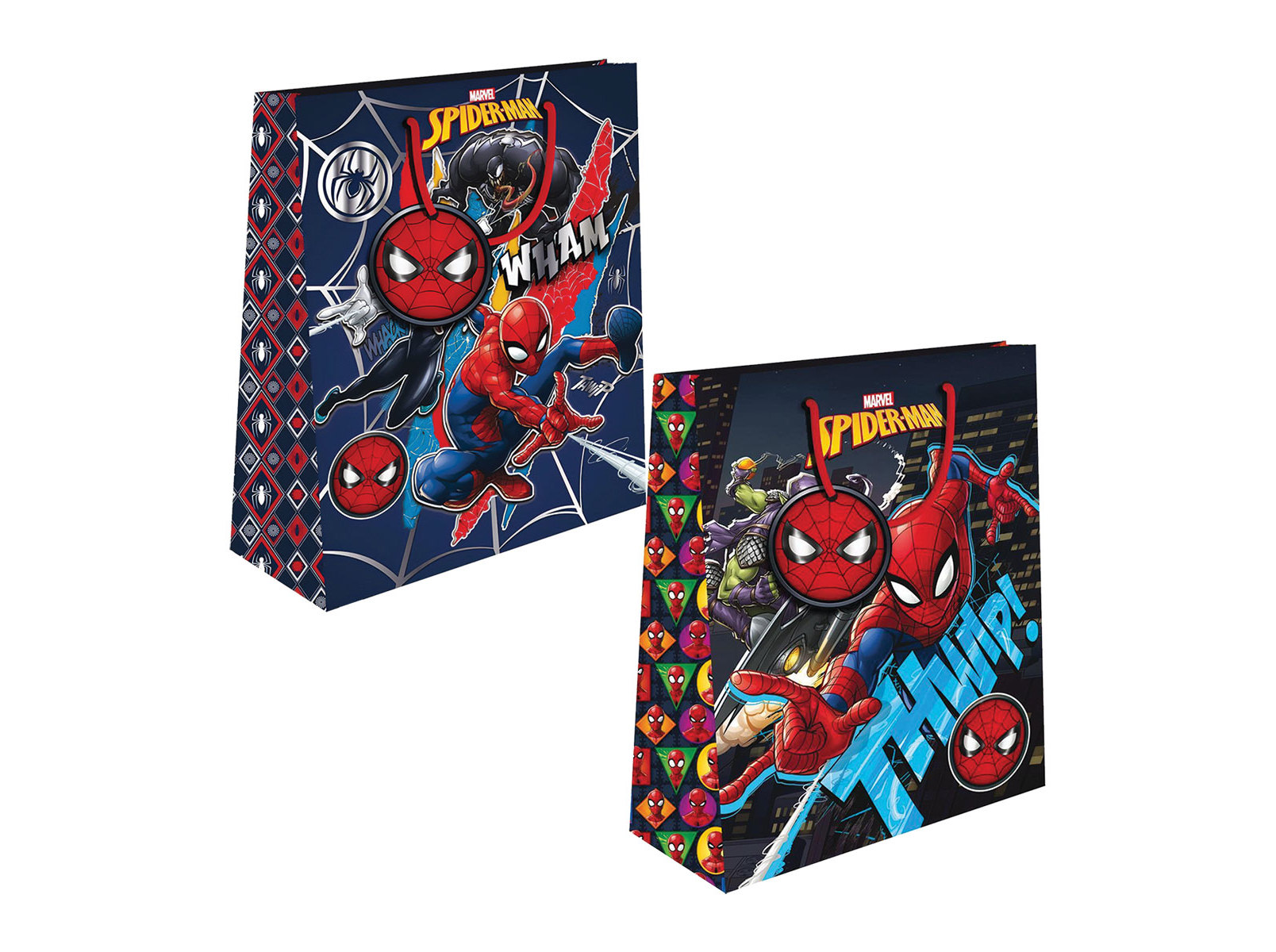 SACO EMBRULHO SPIDER-MAN GRANDE 33X45X10CM MODELOS SORTIDOS