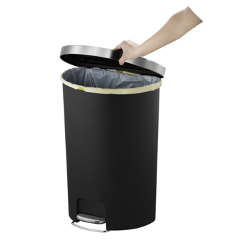 EKO Hana Semi-Round pedaalemmer 55L met ingebouwde wielen