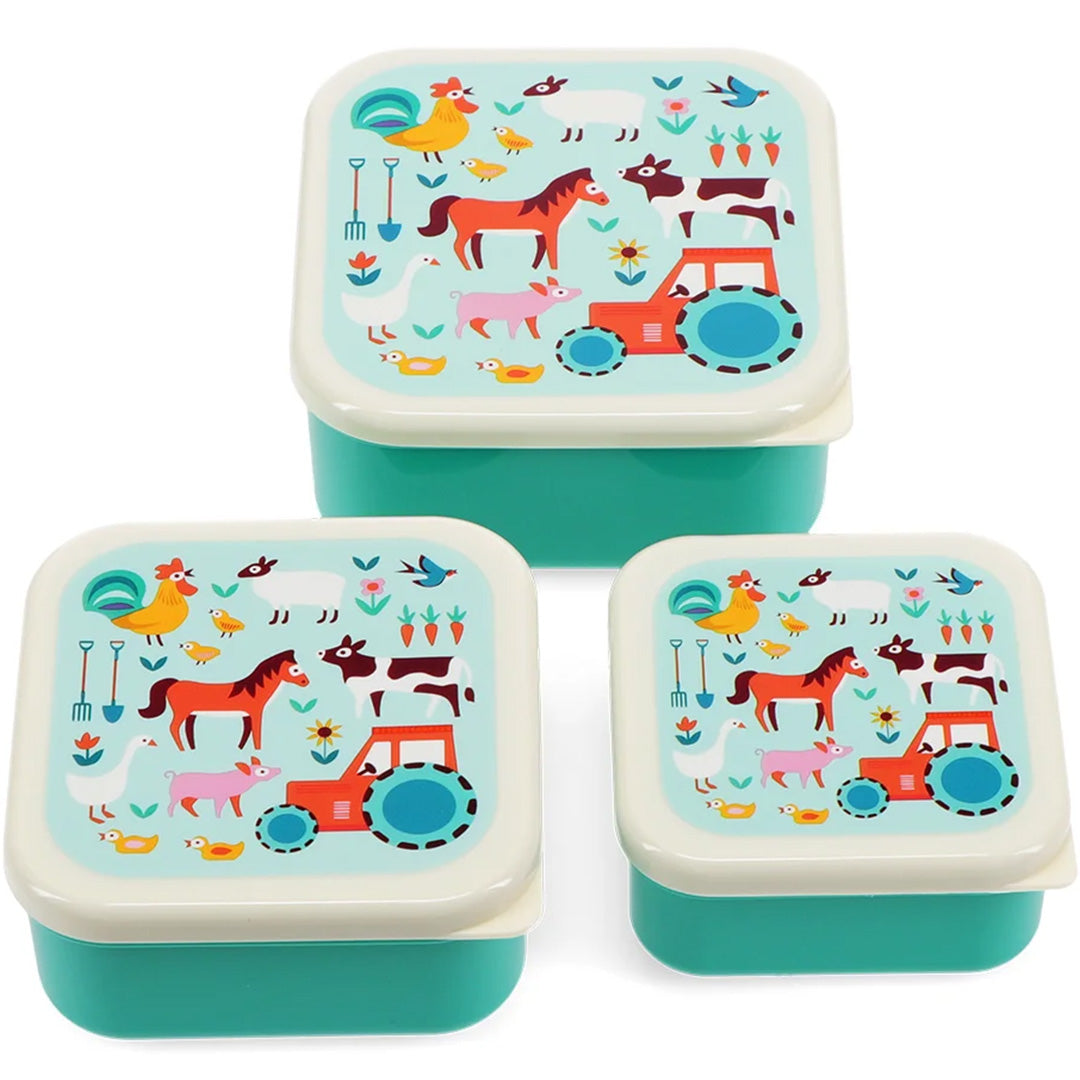 Rex london snackdoosjes farmyard - 3st