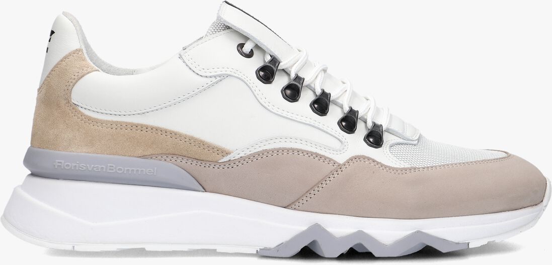witte floris van bommel lage sneakers sfm-10135 de zager