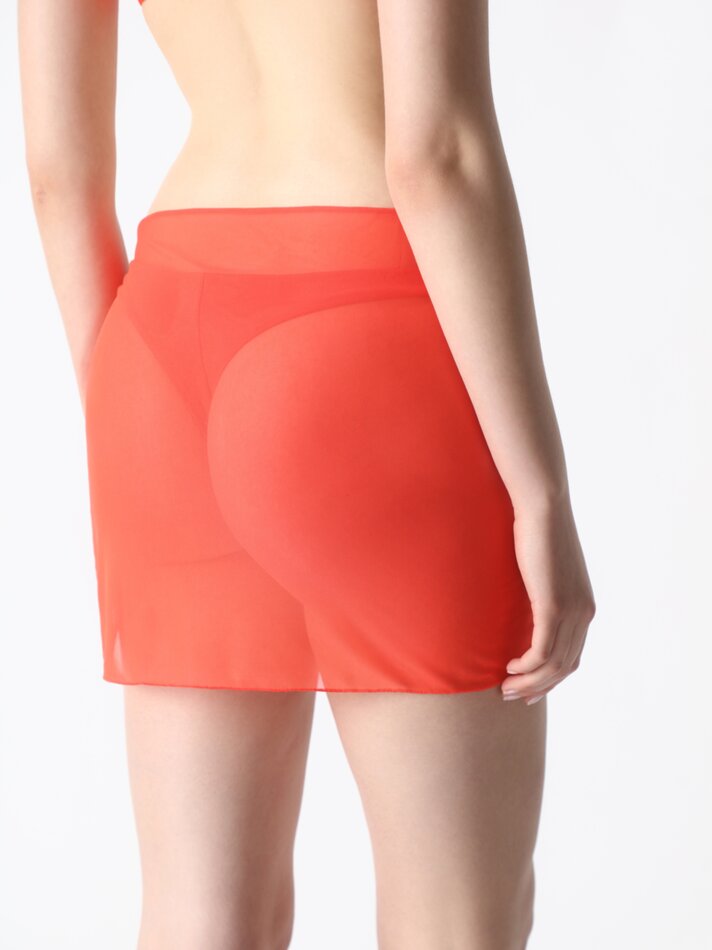 Sarong com amarração lateral - Vermelho Vivo