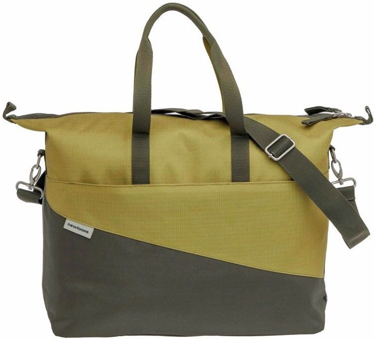 New Looxs - Oslo Tendo - Enkele Fietstas - Olive-Yellow - 100% Gerecycled Polyester - 21 Liter
