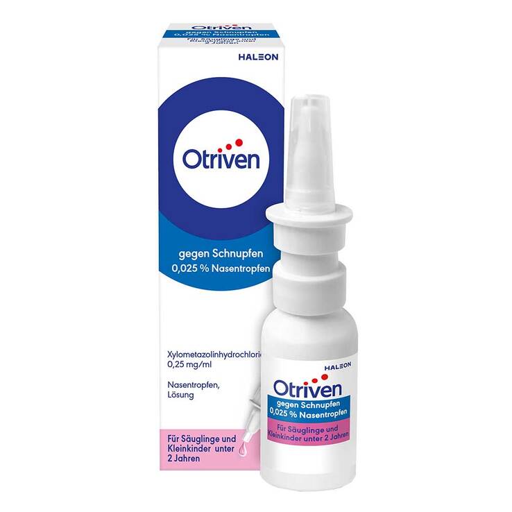 Otriven gegen Schnupfen 0,025 % Nasentropfen für Babys und Kleinkinder, 10 ml