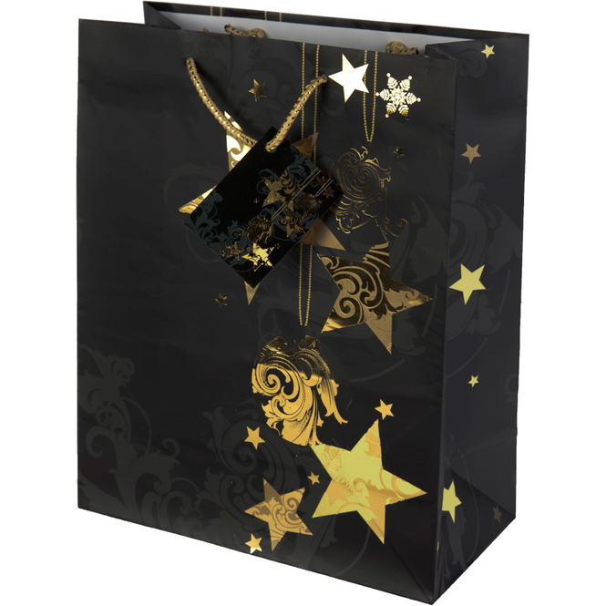 Geschenktasche - Sterne - 26 x 32,5 x 12,5 cm