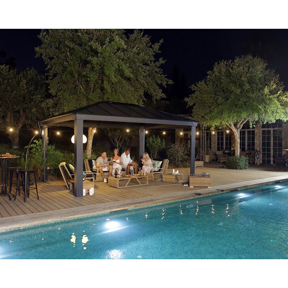 PAVILJONG CANOPIA DALLAS HARDTOP 4900 3,6X5M GRÅ