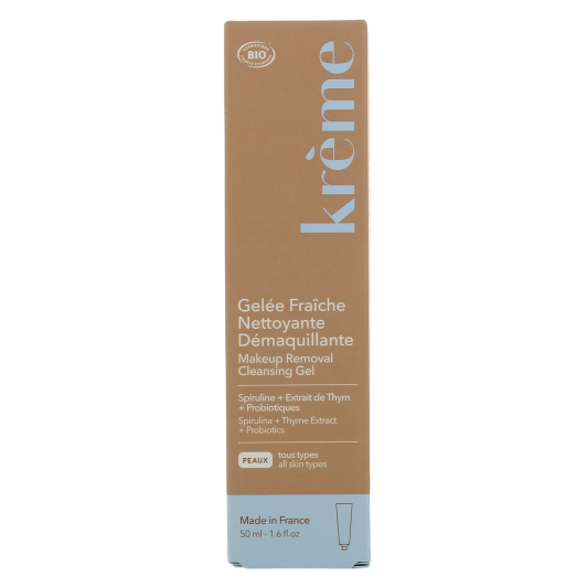 Krème Gelée Fraîche Nettoyante Démaquillante Bio