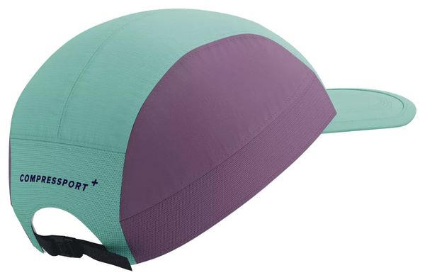 Casquette Compressport 5 Panel Light Cap Bleu pâle / Violet clair