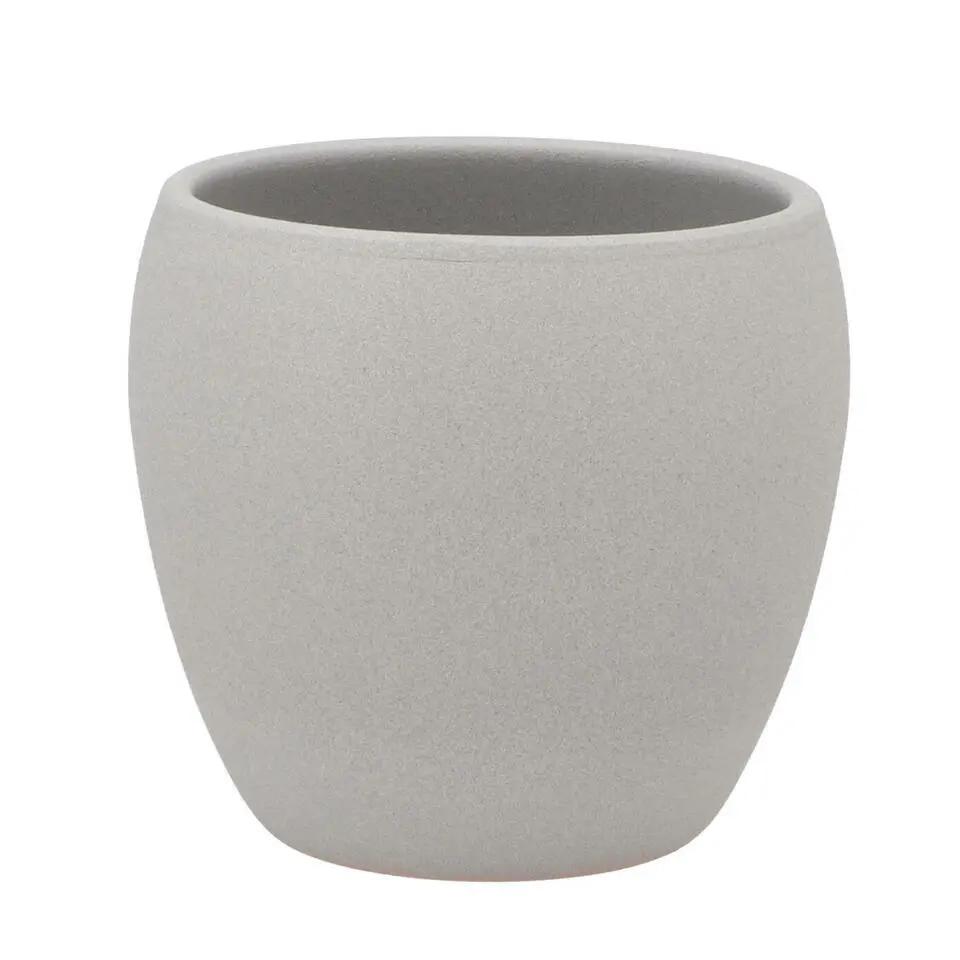 DK Design Plantenpot - Vinci - lichtgrijs mat - D13 x H14 cm