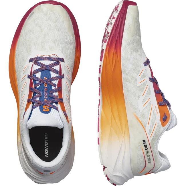 AERO GLIDE 2  Laufschuhe Herren White/DragonFire/Vivacious