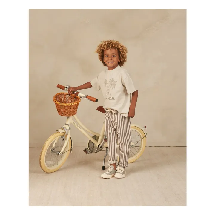 Rylee + Cru T-Shirt Tropical Palmiers | Gris clair