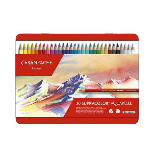 CARAN D'ACHE® SUPRACOLOR® SOFT Aquarellstifte in Metall-Etuis