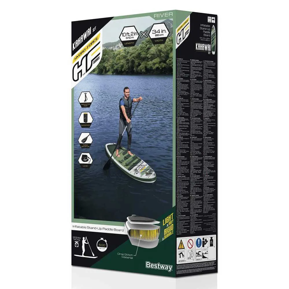Bestway Hydro-Force Kahawai 10´2´´ Aufblasbares Paddle-Surf-Set