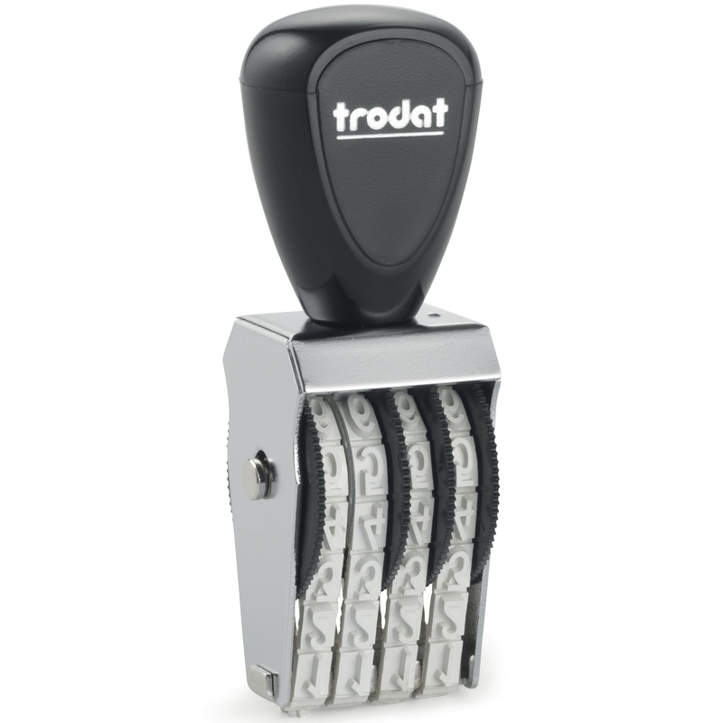 Trodat 1554 Nummernstempel, 5mm, 4-stellig