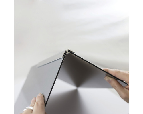 Achterpaneel hoekprofiel voor Decodesign interieur chroom lengte 210 cm