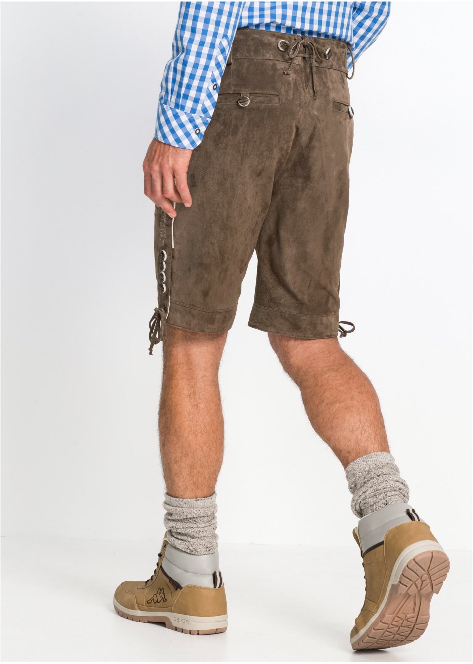Culotte courte bavaroise en cuir Regular Fit