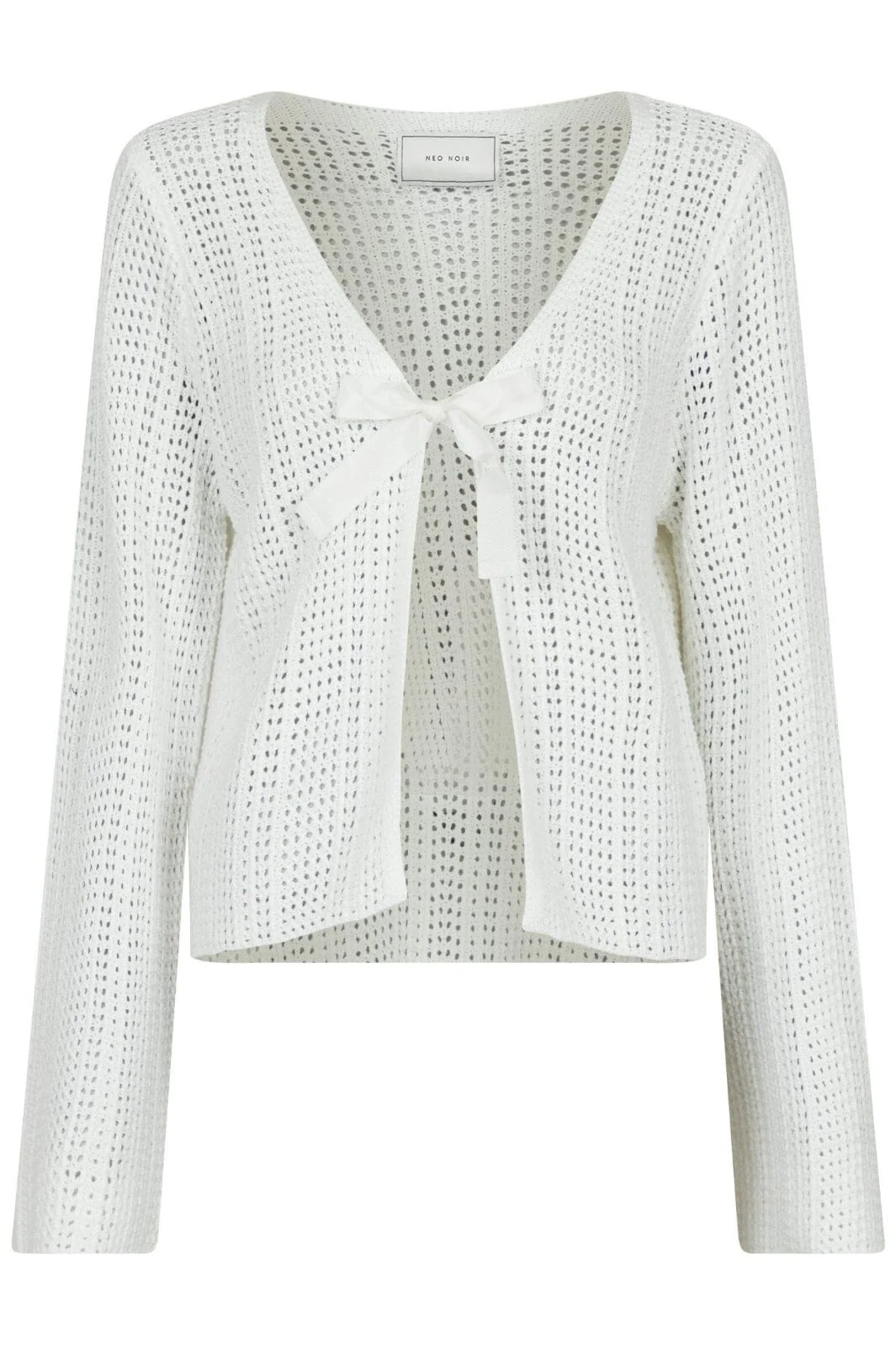 Neo Noir Bates Crochet Knit Cardigan