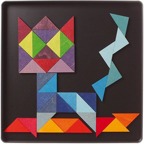 Grimm's magneetpuzzel - driehoek (64st)