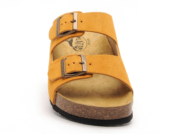 Plakton mules et sabots plats femme cp beta orange