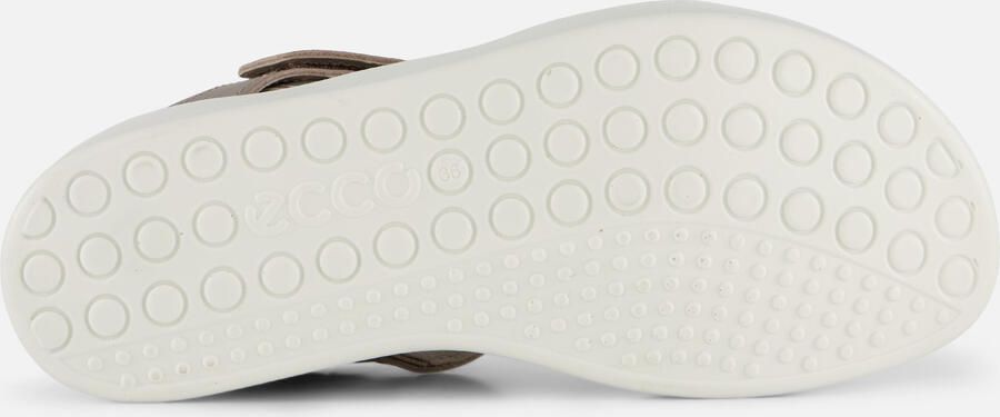 ECCO Soft Coss Strap Sandalen beige Leer