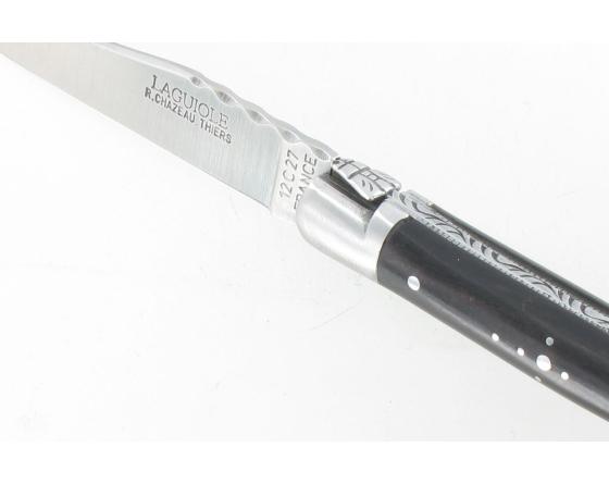 Laguiole Ebène Couteau de poche Laguiole par Chazeau Honoré