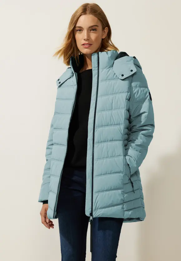 Steppmantel mit Beschichtung - polar mint