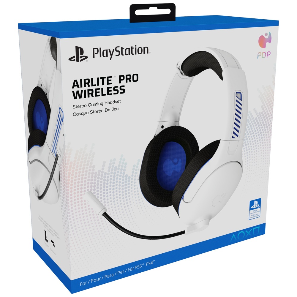PDP Gaming Airlite Pro Kabelloses Gaming-Headset für PlayStation – Weiß
