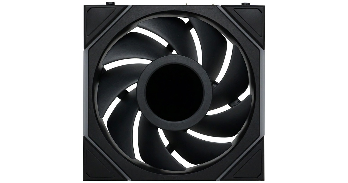 Lian LiUNI FAN TL 120 LCD Wireless RGB case fans  (Zwart, 3 stuks, 120 x 124 x 28 mm, PWM, 1x 9-pin USB, incl. controller)