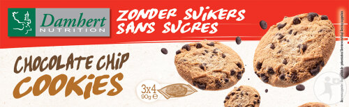 Damhert Sans Sucres Chocolate Chip Cookies 90g
