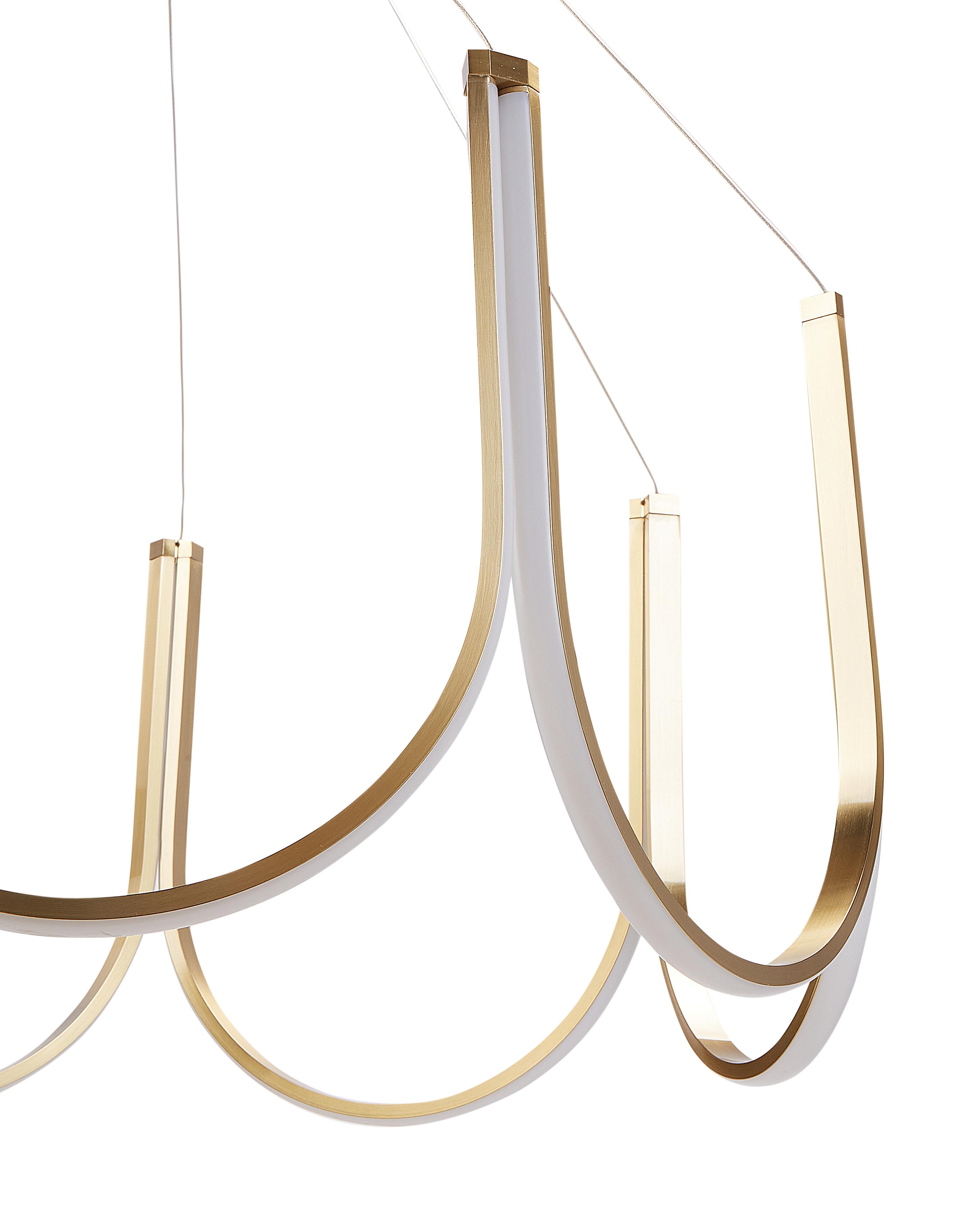 LED kroonluchter PERQUENO Metaal Goud