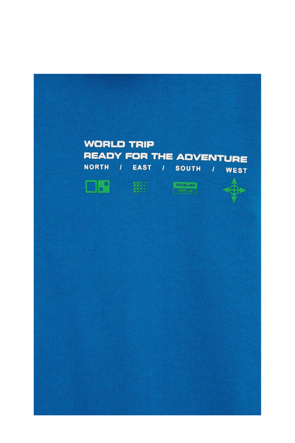 WE Fashion hoodie met backprint blauw