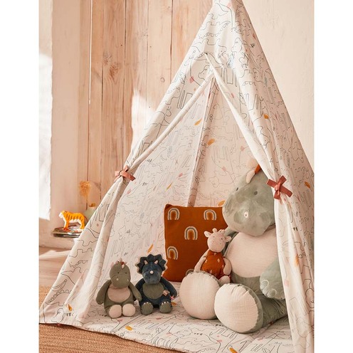 Stegi dino peluche large Veloudoux - NOUKIE 'S