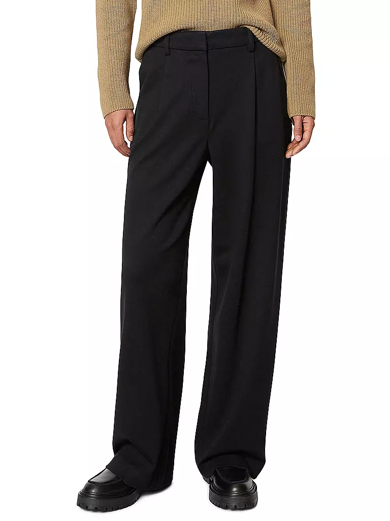 MARC O'POLO Hose Relaxed Fit schwarz