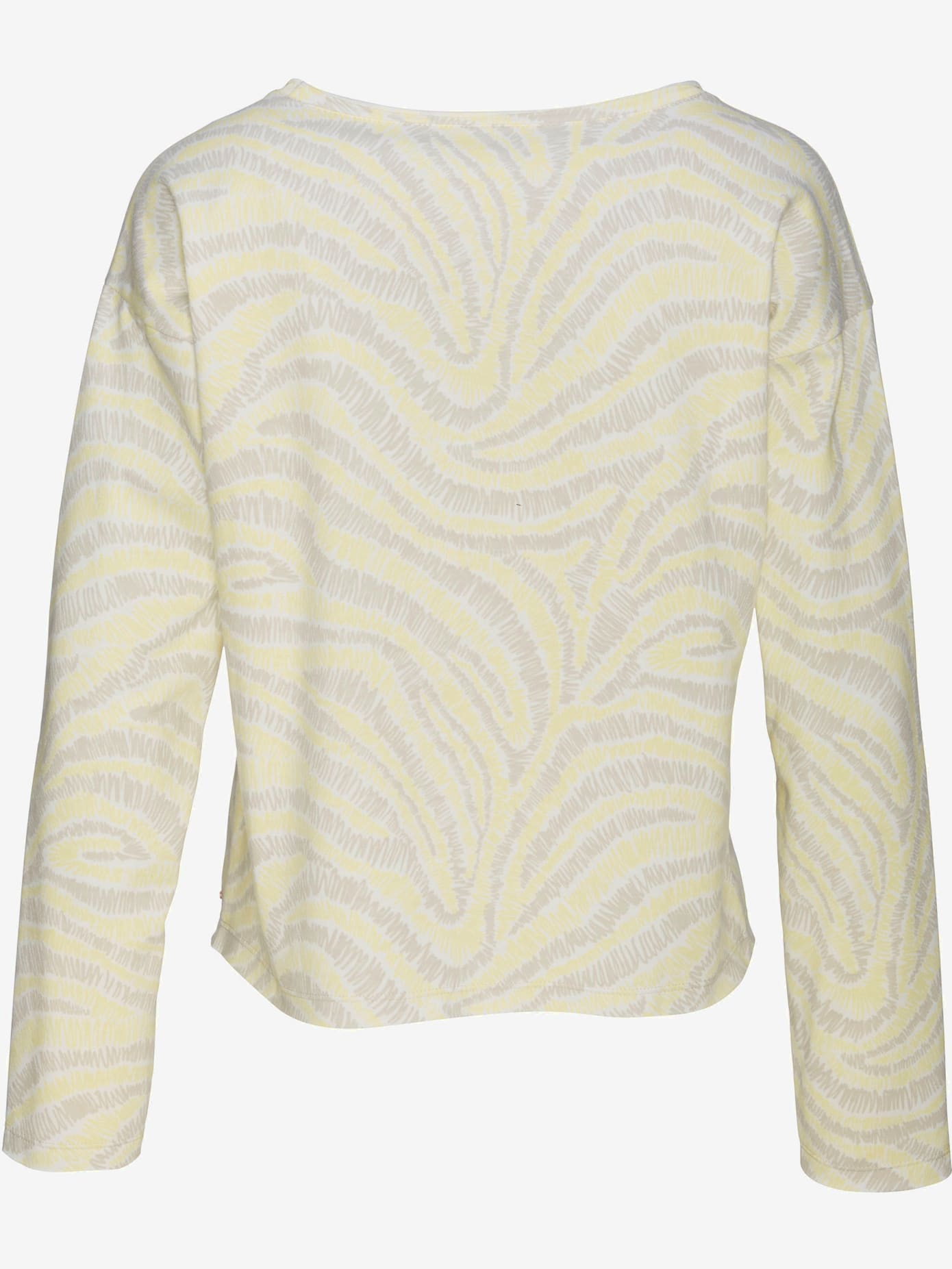 Sweat-shirt manches longues confortables, coupe légèrement raccourcie