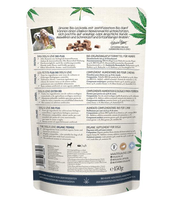 DOG'S LOVE Hundesnack Canna Drops, 150 g