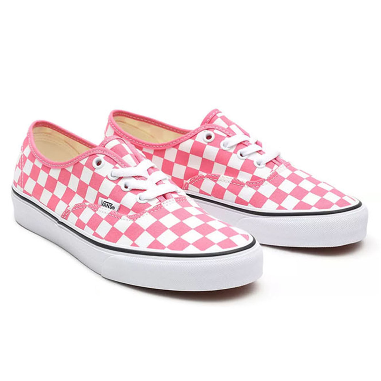 Vans Sneakers en Toile Checkerboard Authentic rose/blanc