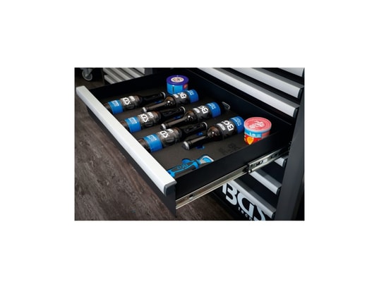 BGS TECHNIC - Servante d'atelier 7 tiroirs - 129 outils - 6065
