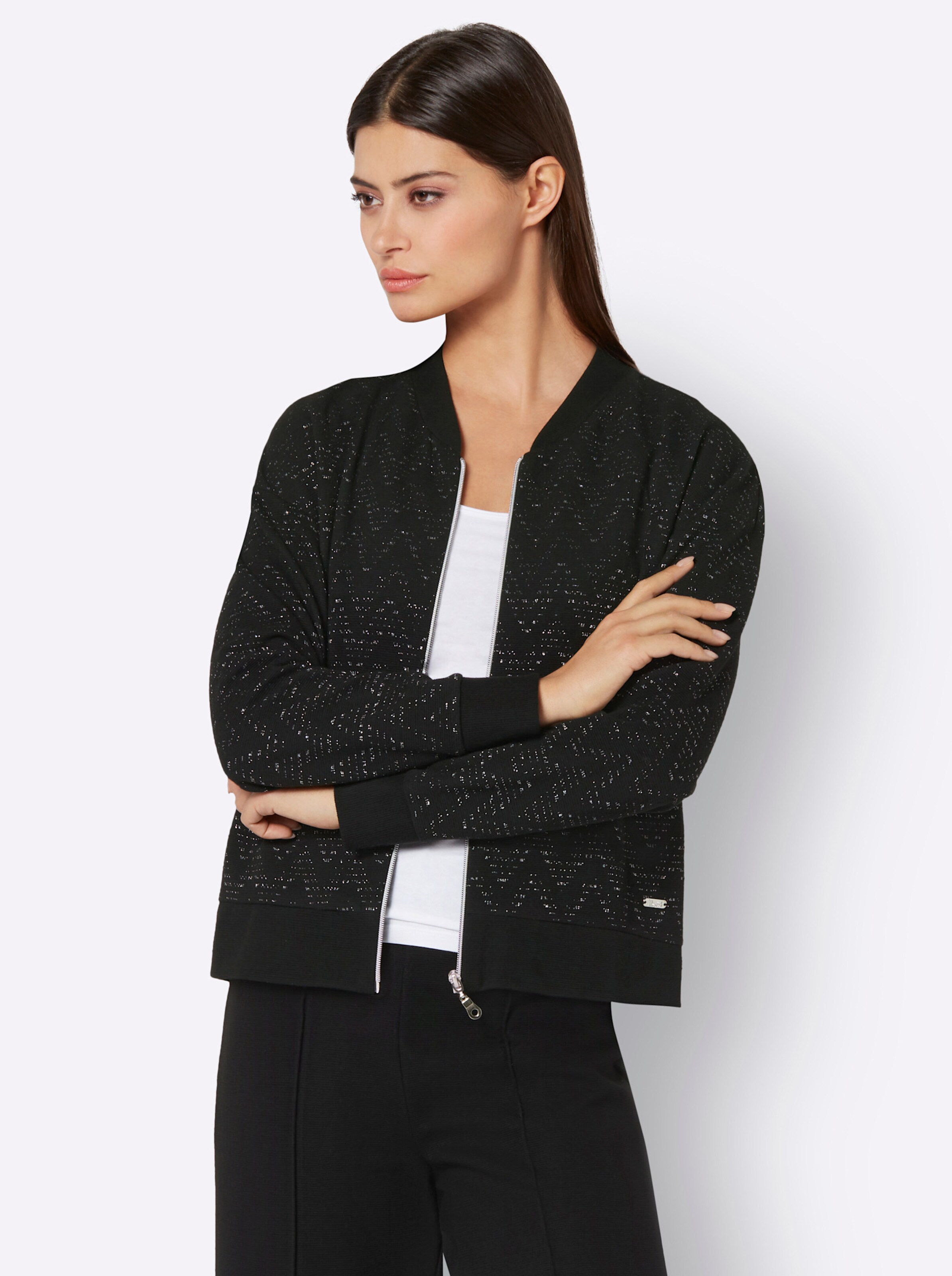 Jacke in schwarz