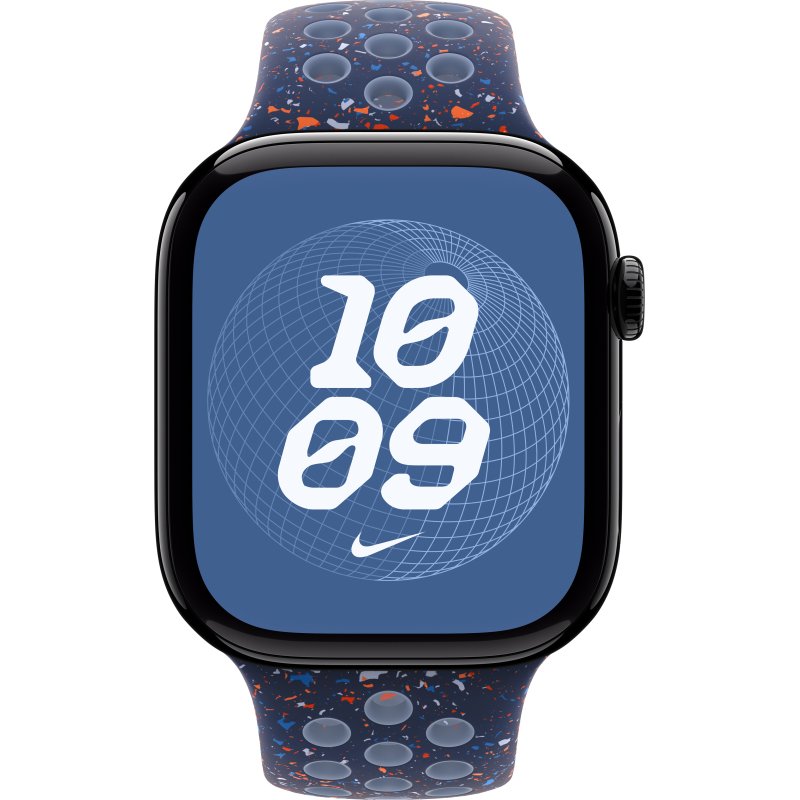 Apple Nike Sport Band Bande Bleu Aluminium, Fluoroélastomère