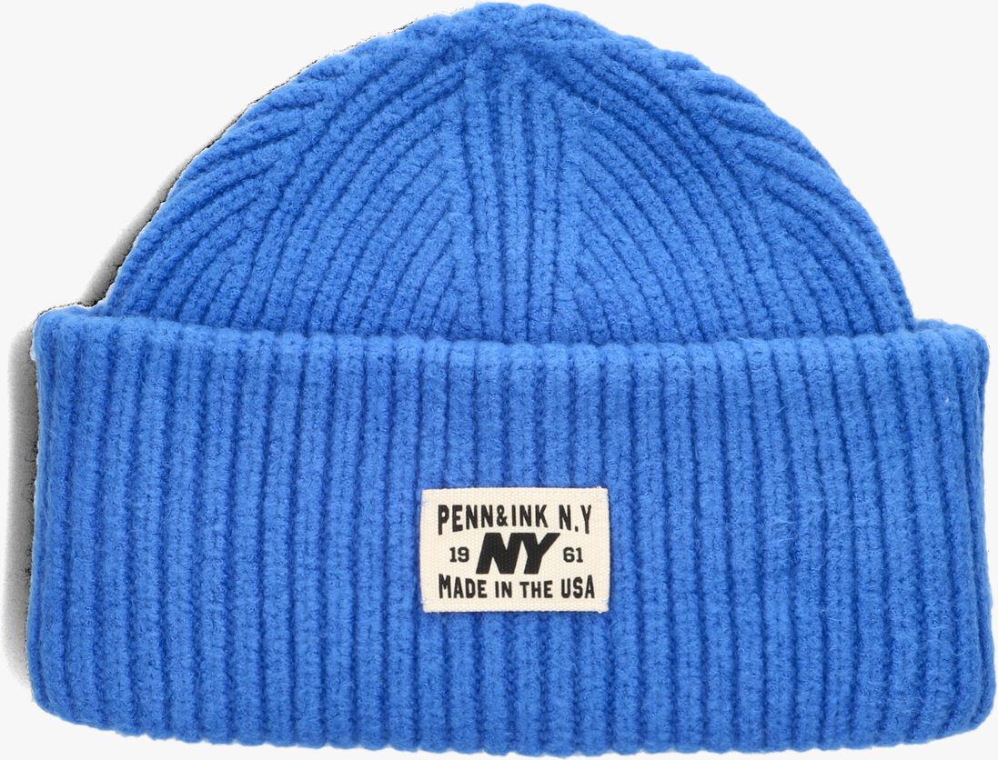 blauwe penn & ink muts beanie w25b354