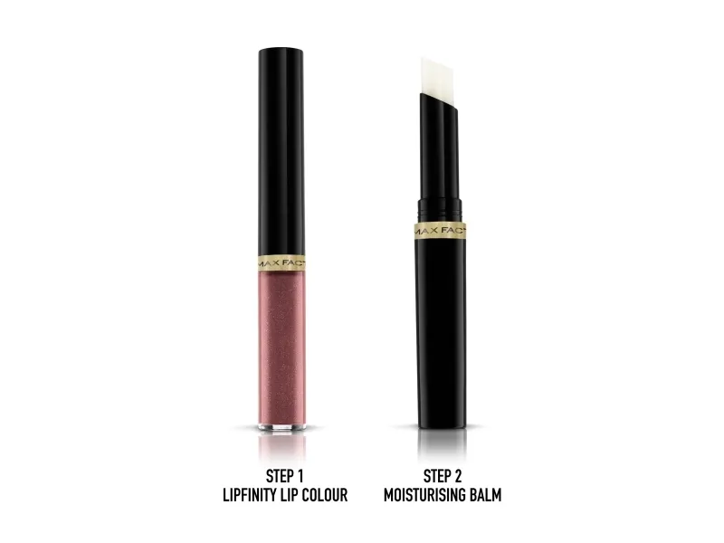 Max Factor Lipfinity Lip Colour, Nøgen, Essential Violet, 1 farver, Farvning, Fugte, Glans, Væske