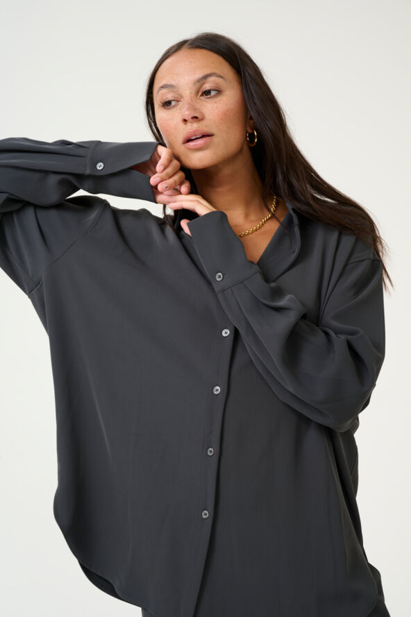 Kaffe KAsigna Shirt Black oyster