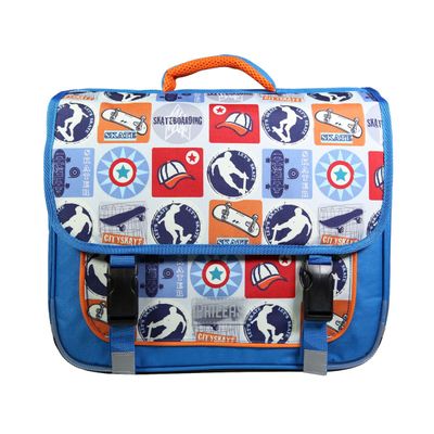 Cartable Phileas Skate 38 cm - 2 compartiments - bleu - Bagtrotter