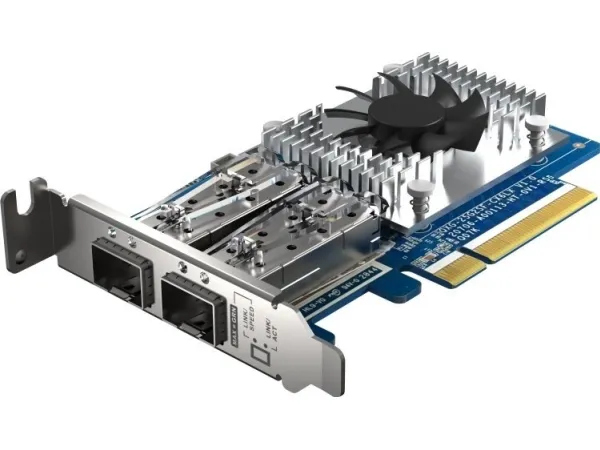 QNAP QXG-25G2SF-CX6 - Netværksadapter - PCIe 4.0 x8 lavprofil - 25 Gigabit SFP28 x 2 - for QNAP TS-H2490FU