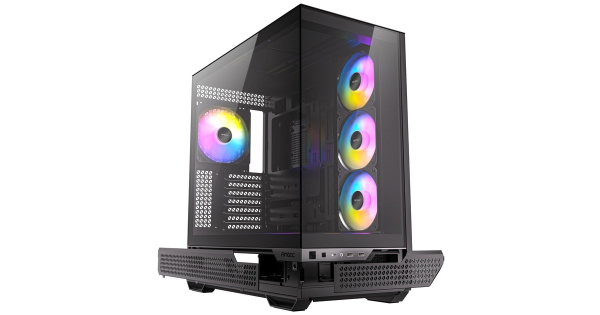 AntecC7 ARGB midi tower behuizing  (Zwart | 2x USB-A | 1x USB-C | Tempered Glass)