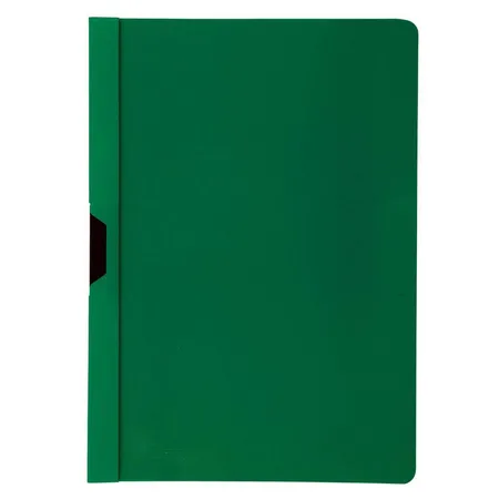 Idena Klemm-Mappen, DIN A4, 5 Stück, mit transparentem Deckel, grün