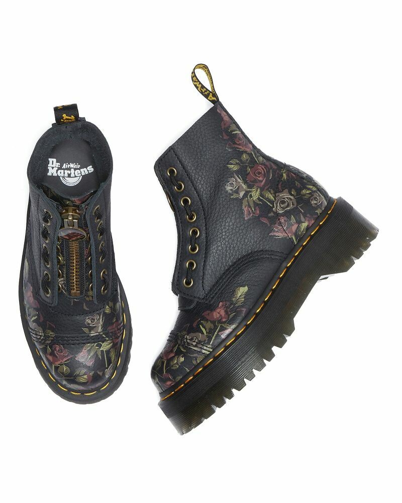 DR. MARTENS<br>Botas de couro com plataforma Sinclair