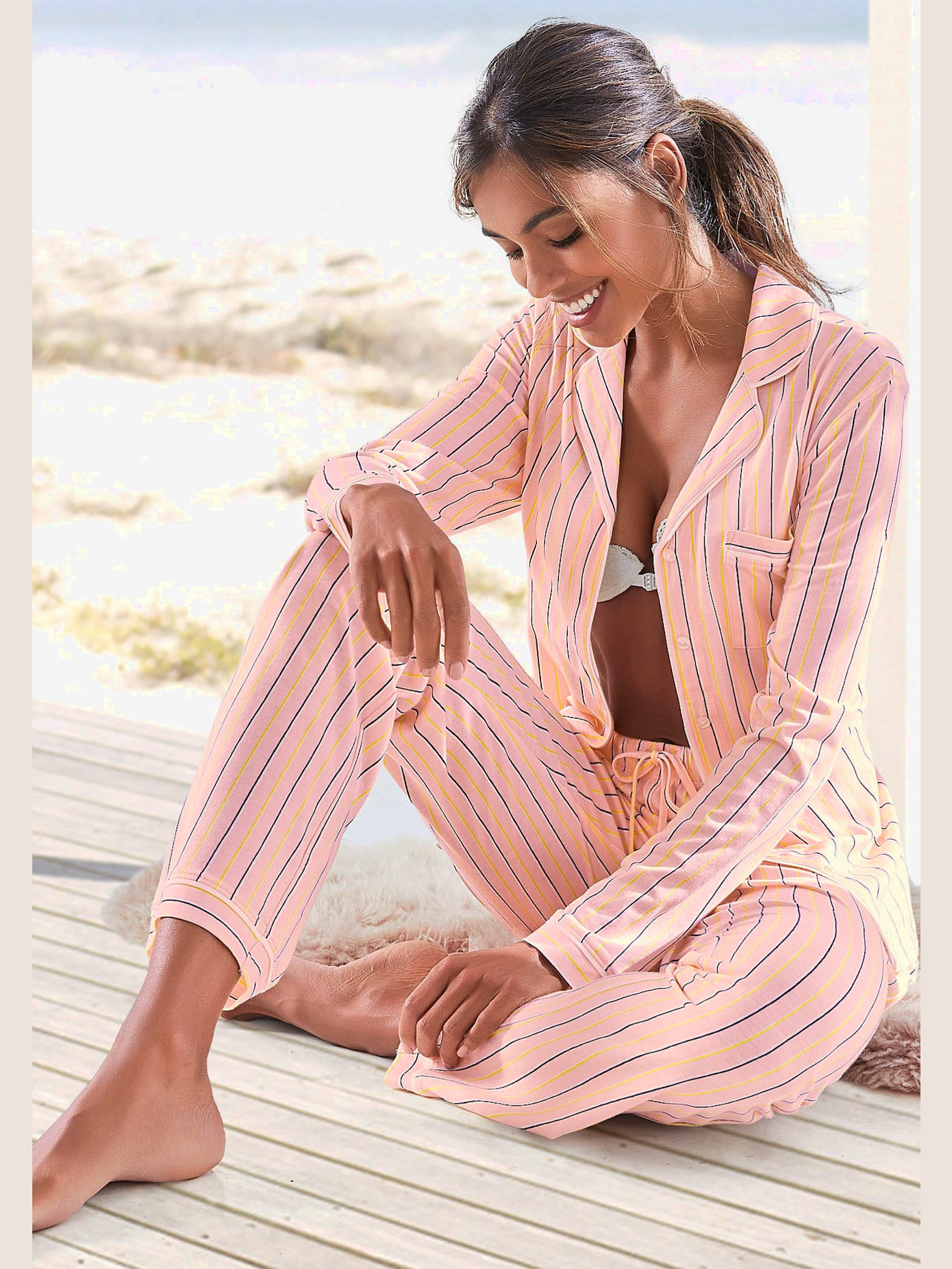 Pyjama long au style classique