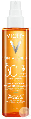 Vichy Capital Soleil Huile Invisible De Protection Cellulaire IP30 200ml