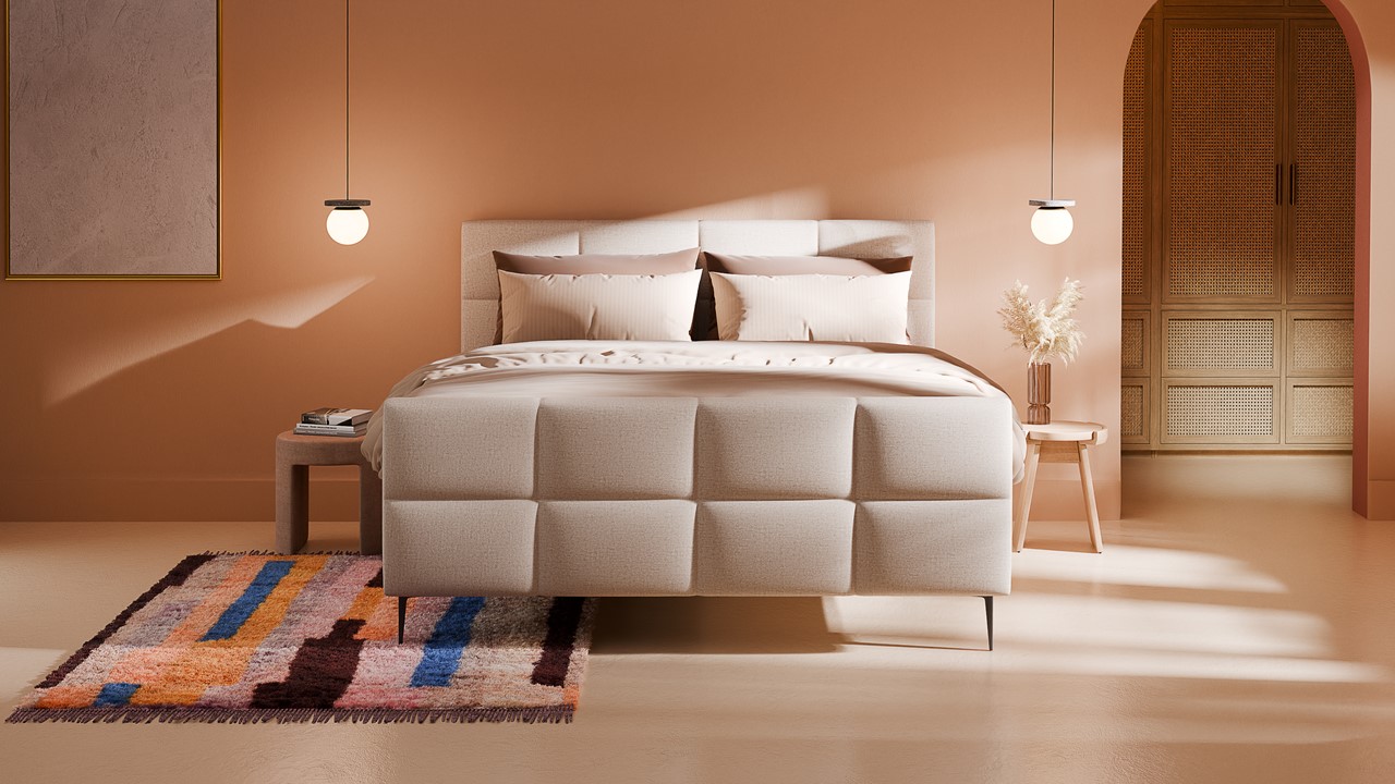 Boxspring Crystal - Soft touch beige